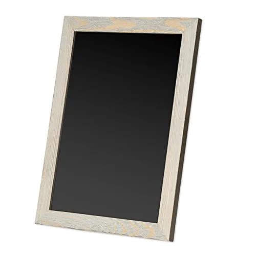Ilyapa Framed Kitchen Chalkboard Sign, 12x16 Inch - White, Rustic Hanging | Magnetic Surface for Versatile Use thumbnail 1