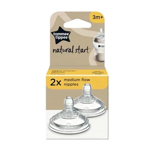 Tommee Tippee Natural Start Baby Bottle Nipples, Extra Slow Flow (2 Count) | Breast-Like Latch for Newborns thumbnail 8