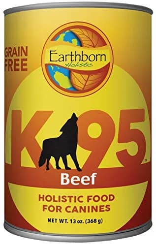 Earthborn Holistic K95 Beef Recipe Grain-Free Canned Dog Food 13 oz Can | 95% Real Beef, Grain-Free Nutrition thumbnail 1