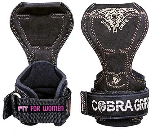 Cobra Grips FIT Black Leather Weight Lifting Gloves with Wrist Wraps - 4.25-7.0" Wrist - main product image