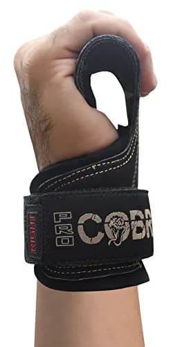 Cobra Grips FIT Black Leather Weight Lifting Gloves with Wrist Wraps - 4.25-7.0" Wrist - view 4
