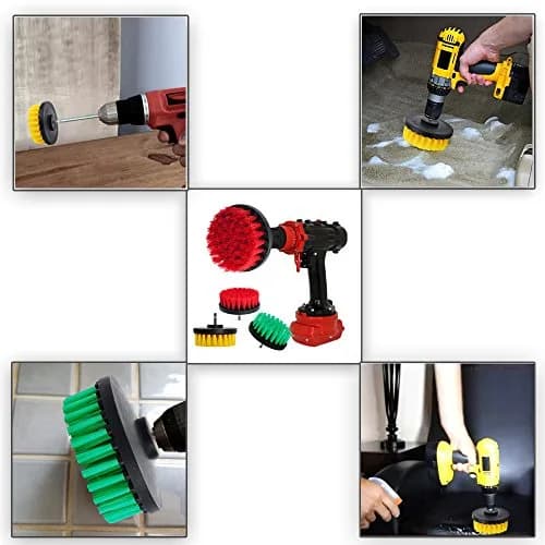 HIFROM 4-Inch Medium Duty Drill Brush Attachment | Cleans Tile, Grout, Showers, and More thumbnail 8
