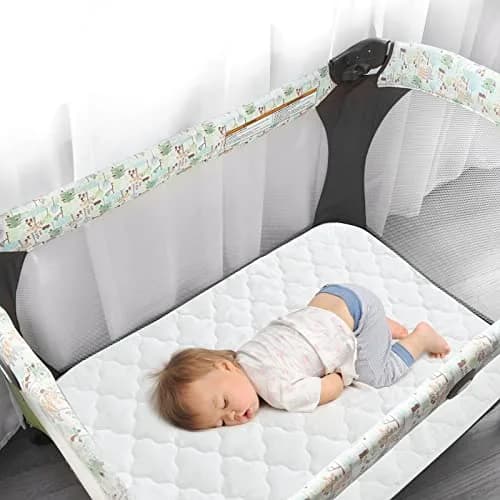 Biloban Pack and Play Mattress Protector Pad 38 x 26 Inch (96.5 x 66 cm) | Waterproof Fitted Sheet for Graco Playards thumbnail 2
