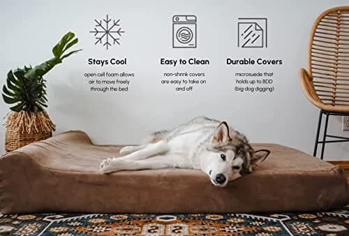 Big Barker Large Orthopedic Dog Bed 48x30x7 in Charcoal | 10-Year Shape Guarantee for Large Dogs thumbnail 6