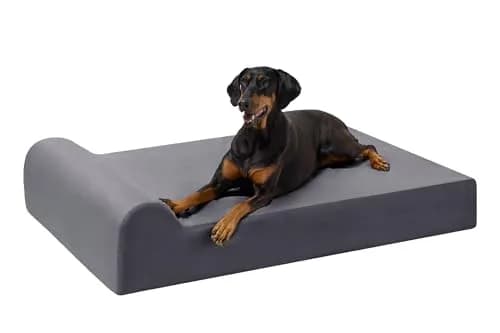 Big Barker Headrest Edition Orthopedic Dog Bed - 7" Pillow Top, 52"x36"x7" | Supports Joints & Arthritis thumbnail 1
