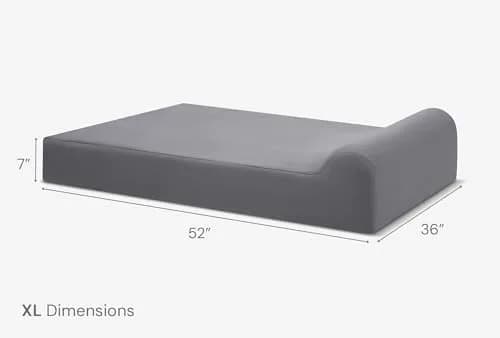 Big Barker Headrest Edition Orthopedic Dog Bed - 7" Pillow Top, 52"x36"x7" | Supports Joints & Arthritis thumbnail 2