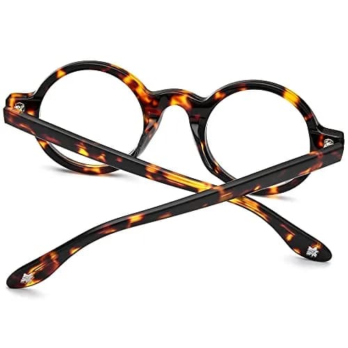 HEPIDEM Vintage Round Optical Glasses Frame 42mm Lens Width | Acetate Full Rim thumbnail 7