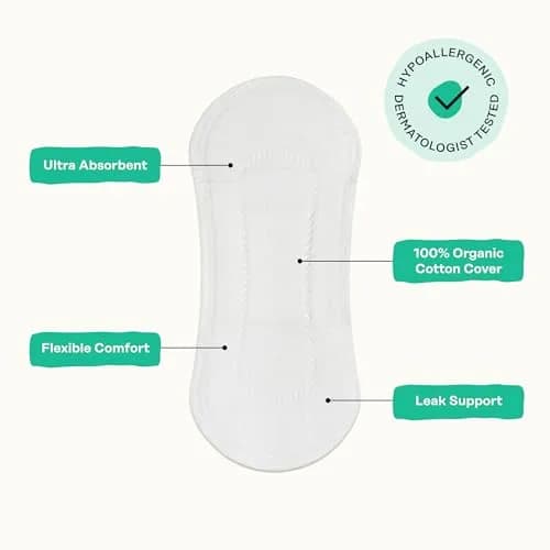 The Honey Pot Company Cooling Herbal Panty Liners 30 Count | Hypoallergenic & Fragrance-Free for Sensitive Skin thumbnail 5