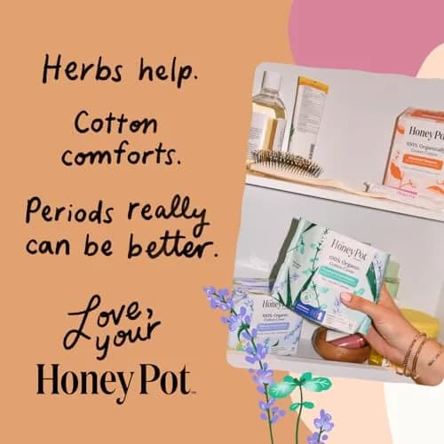The Honey Pot Company Cooling Herbal Panty Liners 30 Count | Hypoallergenic & Fragrance-Free for Sensitive Skin thumbnail 8