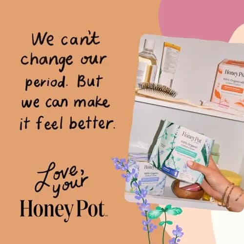 The Honey Pot Company Cooling Herbal Overnight Pads with Wings 12 Count (33cm) | Dermatologist Tested for Sensitive Skin thumbnail 8