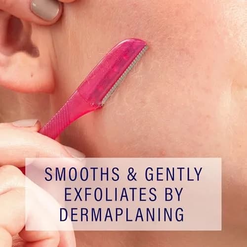 Schick Hydro Silk Touch-Up Dermaplane Razor for Women Face, 3 ct | Multi-Purpose Beauty Tool for Eyebrow Shaping & Peach Fuzz Removal thumbnail 7