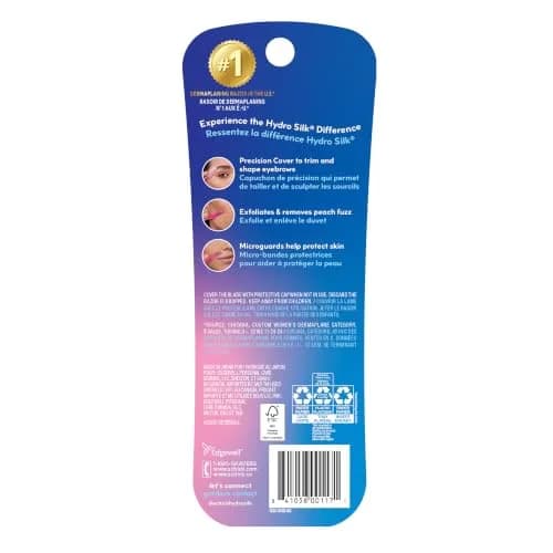 Schick Hydro Silk Touch-Up Dermaplane Razor for Women Face, 3 ct | Multi-Purpose Beauty Tool for Eyebrow Shaping & Peach Fuzz Removal thumbnail 9