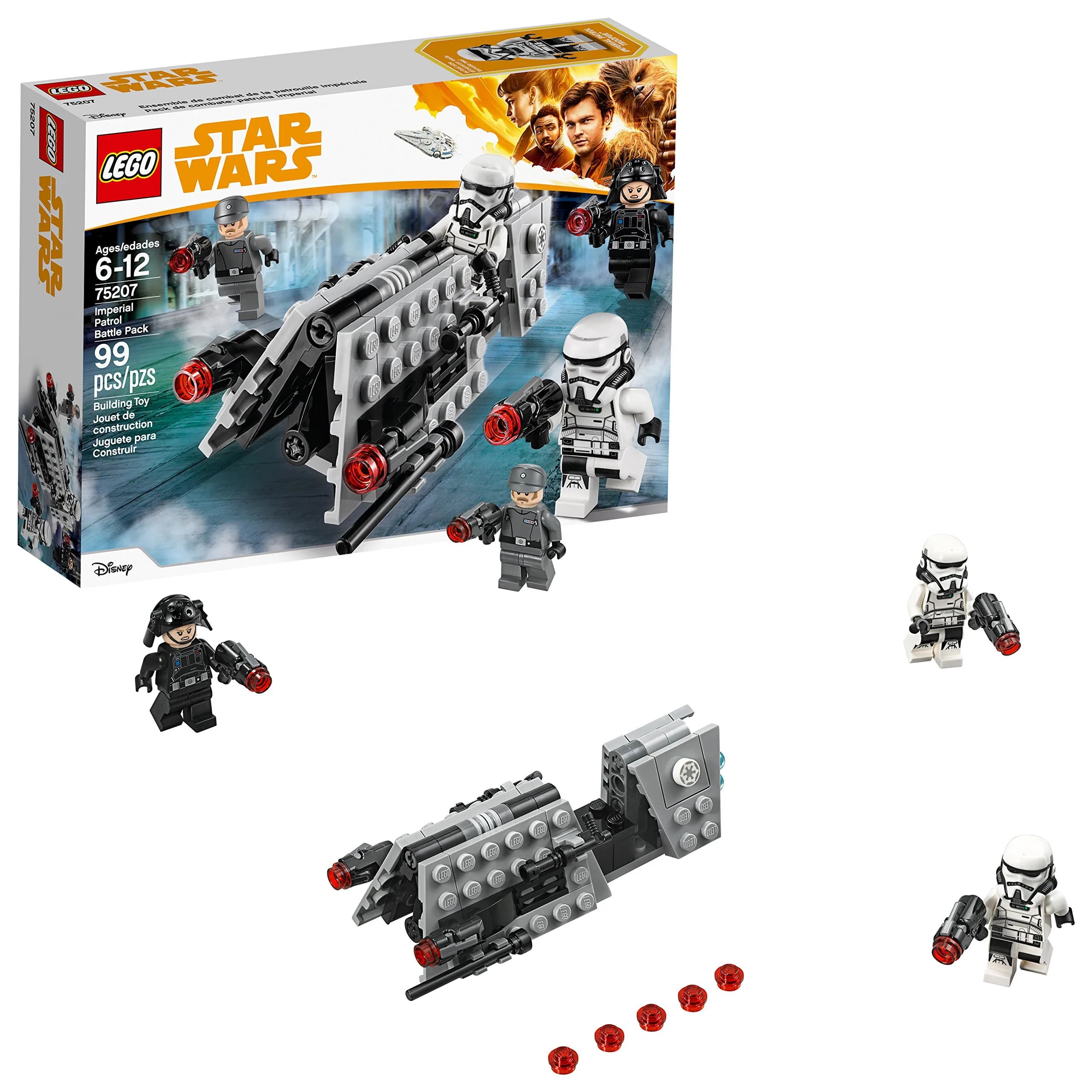 LEGO Star Wars Imperial Patrol Battle Pack 75207 Building Kit 99 Piece | Star Wars Toy for Kids 6-12