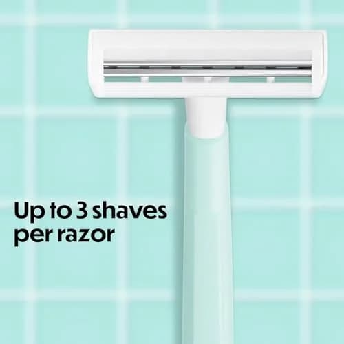 BIC Silky Touch Womens Disposable Razors 40-Pack | Smooth Shave, Travel Covers, Assorted Pastel Colors thumbnail 4