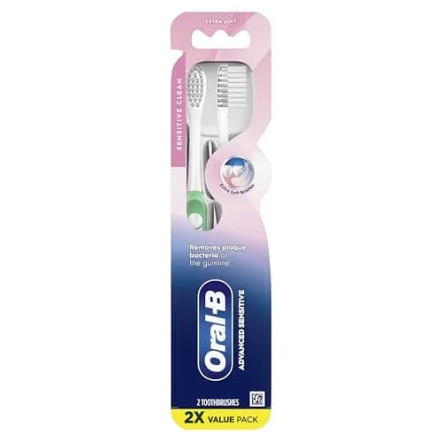 Oral-B Advanced Sensitive Toothbrushes, Extra Soft, 2 Count | Dentist Recommended thumbnail 6