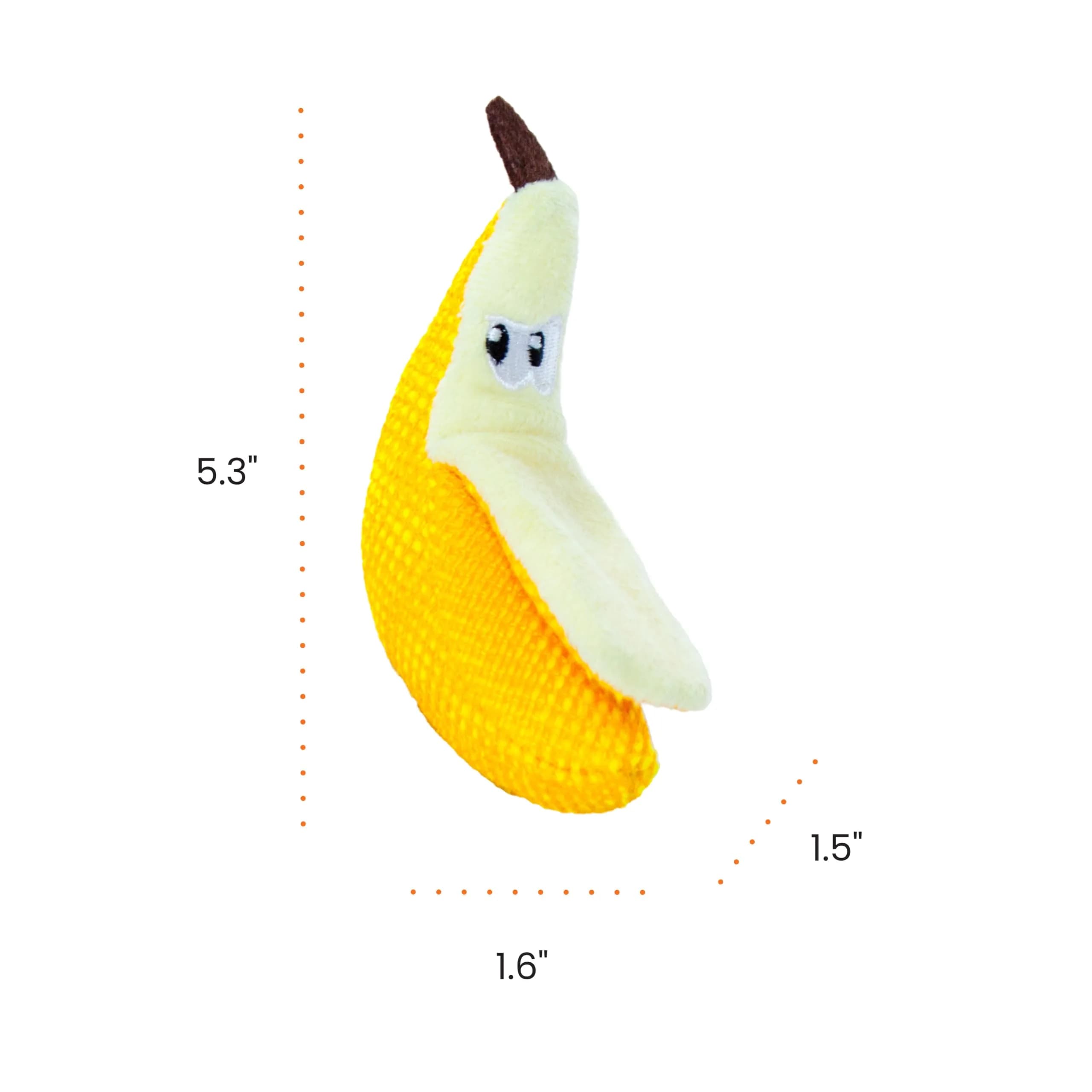 Catstages Dental Banana Cat Toy with Catnip, Dental Mesh & Crinkle Sound, Interactive Kicker for Indoor Cats & Kittens, 13.5cm (5.3") - view 7