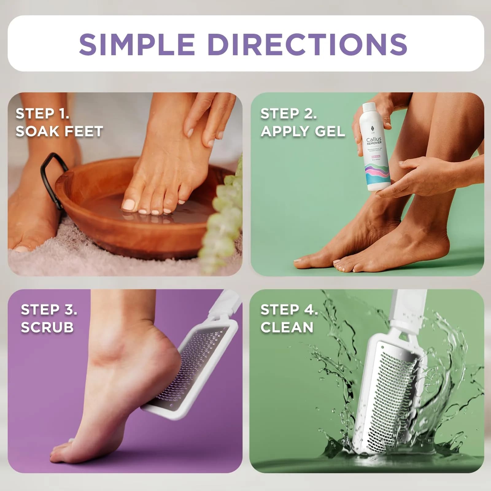 Lee Beauty Professional Gel Callus Remover 8oz (237ml) | Fast-Acting Formula for Smoother Feet - view 6