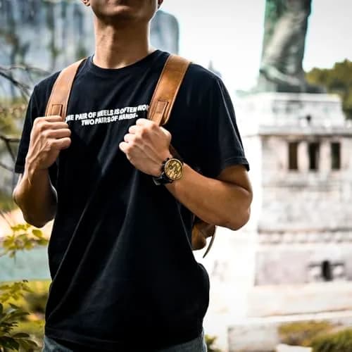 BOBO BIRD Wooden Mens Watch Large Size Stylish Wood & Stainless Steel Chronograph (Black Wood Band) | Quartz Military thumbnail 8