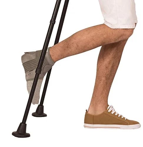 KMINA Crutch Tips 3/4 Inch | All Terrain Rubber Tips for Walking Sticks & Crutches thumbnail 3