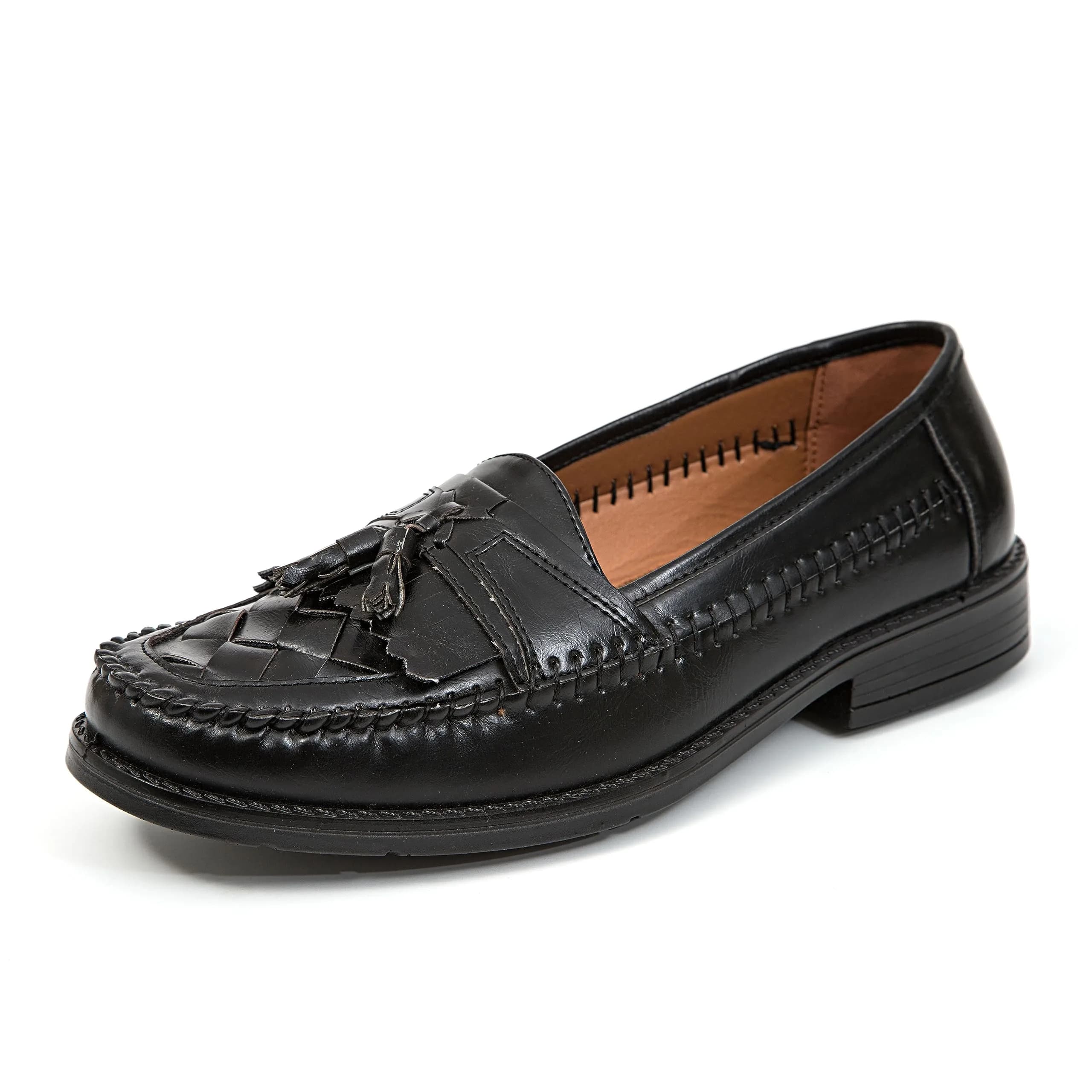 Deer Stags Men’s Herman Kiltie Tassel Dress Loafer for Formal, Dress, Retro Look, Work, Casual /Jet Black/ Men’s 11.5 / Medium - main product image