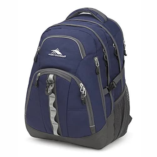 High Sierra Access 2.0 Laptop Backpack, True Navy/Mercury, 26.5L (20.2x15x7.6 in) | Padded Sleeves & Airflow Back Panel thumbnail 1