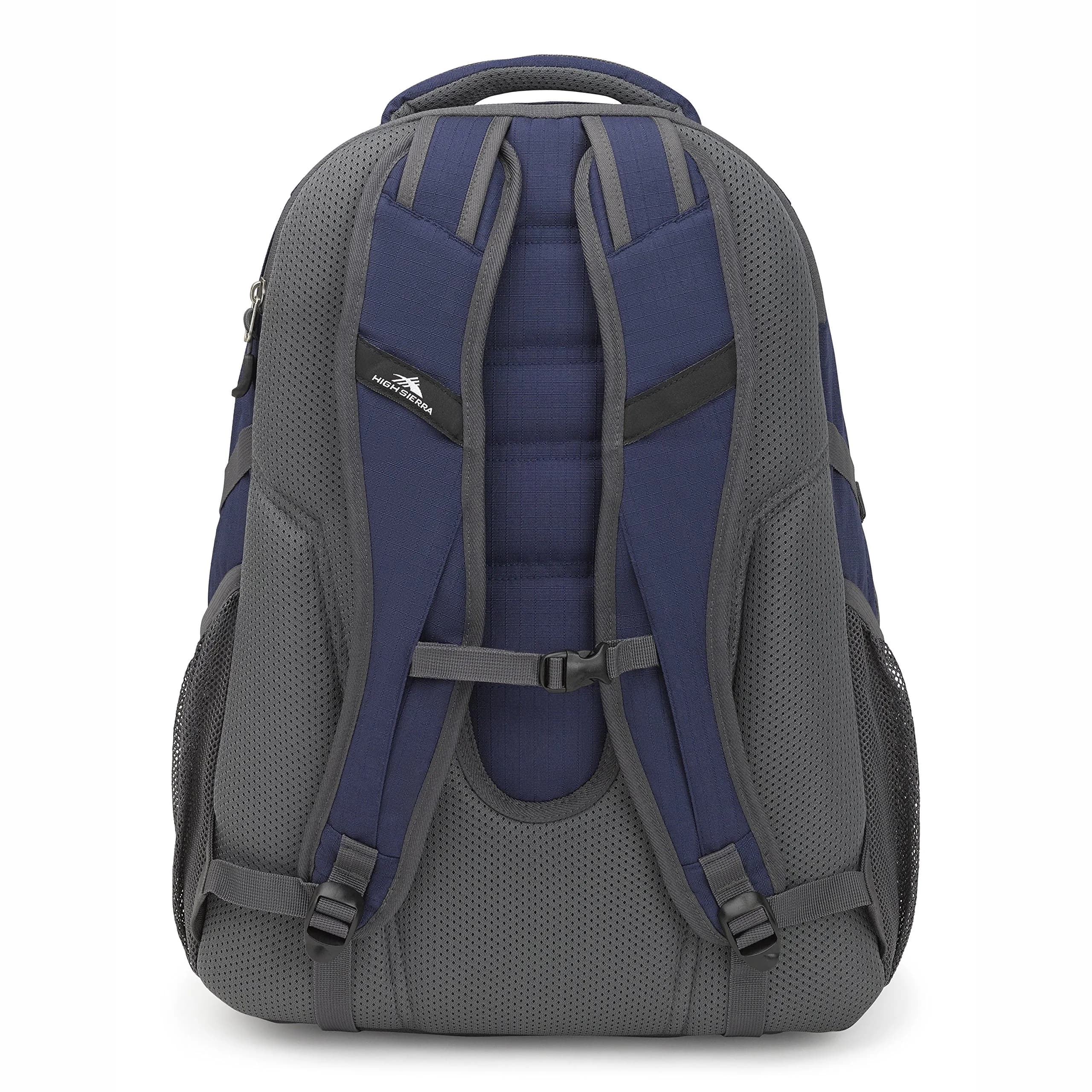 High Sierra Access 2.0 Laptop Backpack, True Navy/Mercury, 26.5L (20.2x15x7.6 in) | Padded Sleeves & Airflow Back Panel - view 2