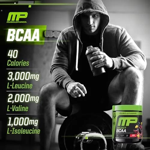 Muscle Pharm Select BCAA Powder | Fruit Punch | 9.5 Ounce (Pack of 1) | Supports Lean Muscle & Recovery thumbnail 5