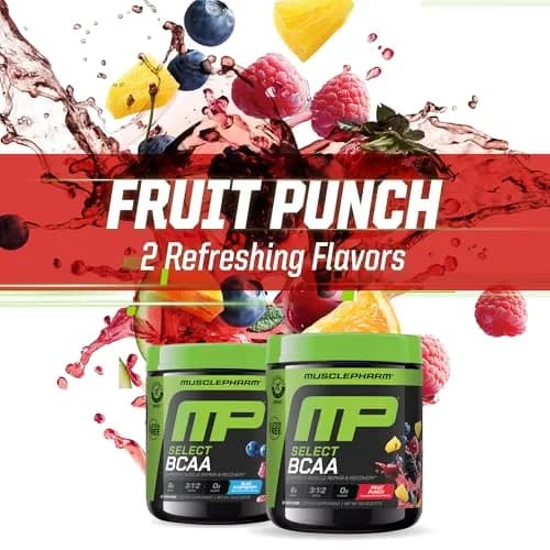 Muscle Pharm Select BCAA Powder | Fruit Punch | 9.5 Ounce (Pack of 1) | Supports Lean Muscle & Recovery thumbnail 7