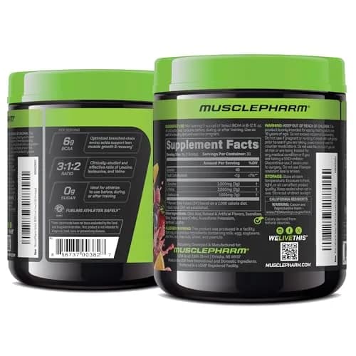 Muscle Pharm Select BCAA Powder | Fruit Punch | 9.5 Ounce (Pack of 1) | Supports Lean Muscle & Recovery thumbnail 8