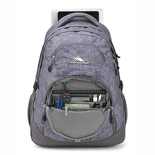 High Sierra Access 2.0 Laptop Backpack, Woolly Weave/Slate, 34L (20.2"x15"x7.6") | Padded Laptop Sleeve & Tablet Sleeve thumbnail 4