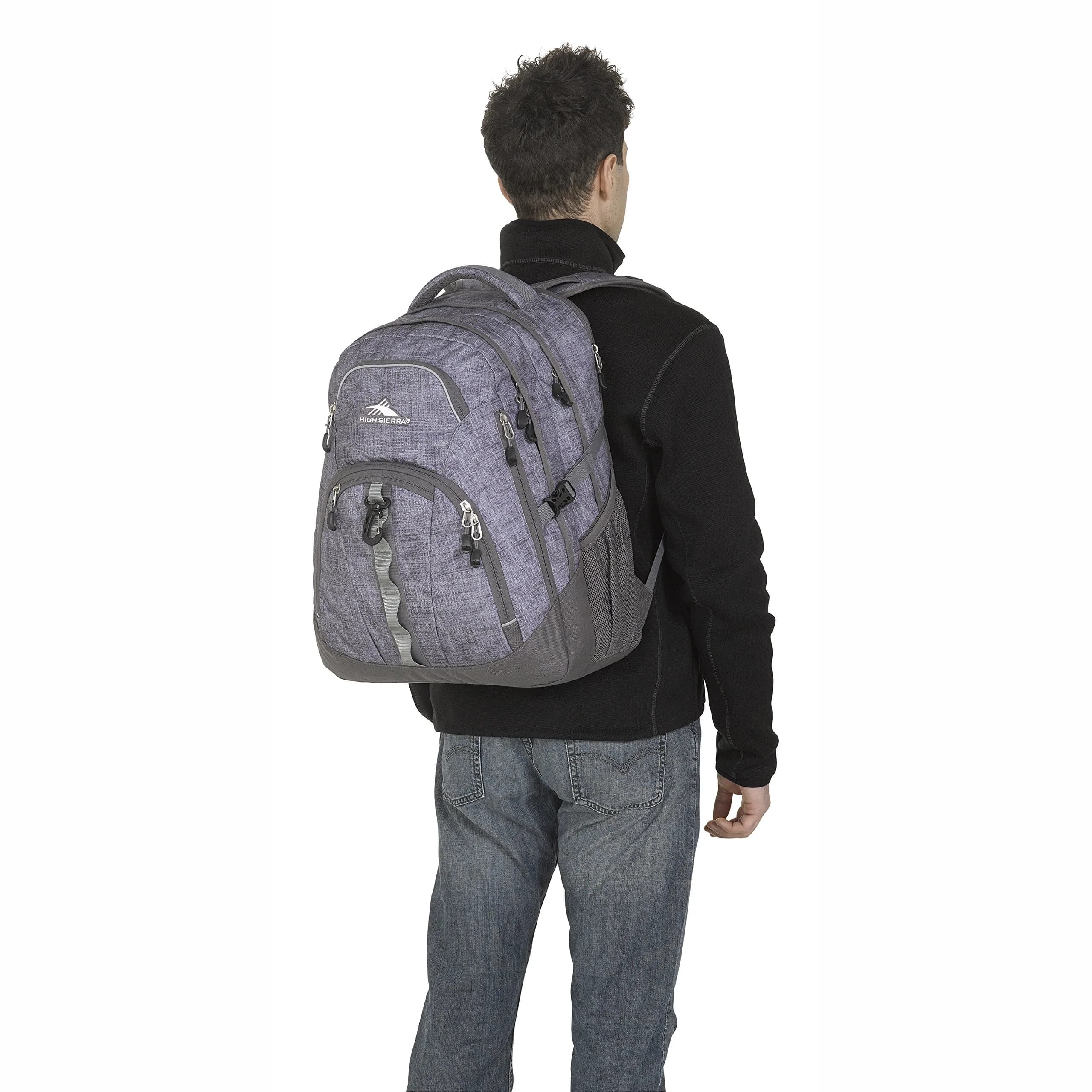 High Sierra Access 2.0 Laptop Backpack, Woolly Weave/Slate, 34L (20.2"x15"x7.6") | Padded Laptop Sleeve & Tablet Sleeve - view 5