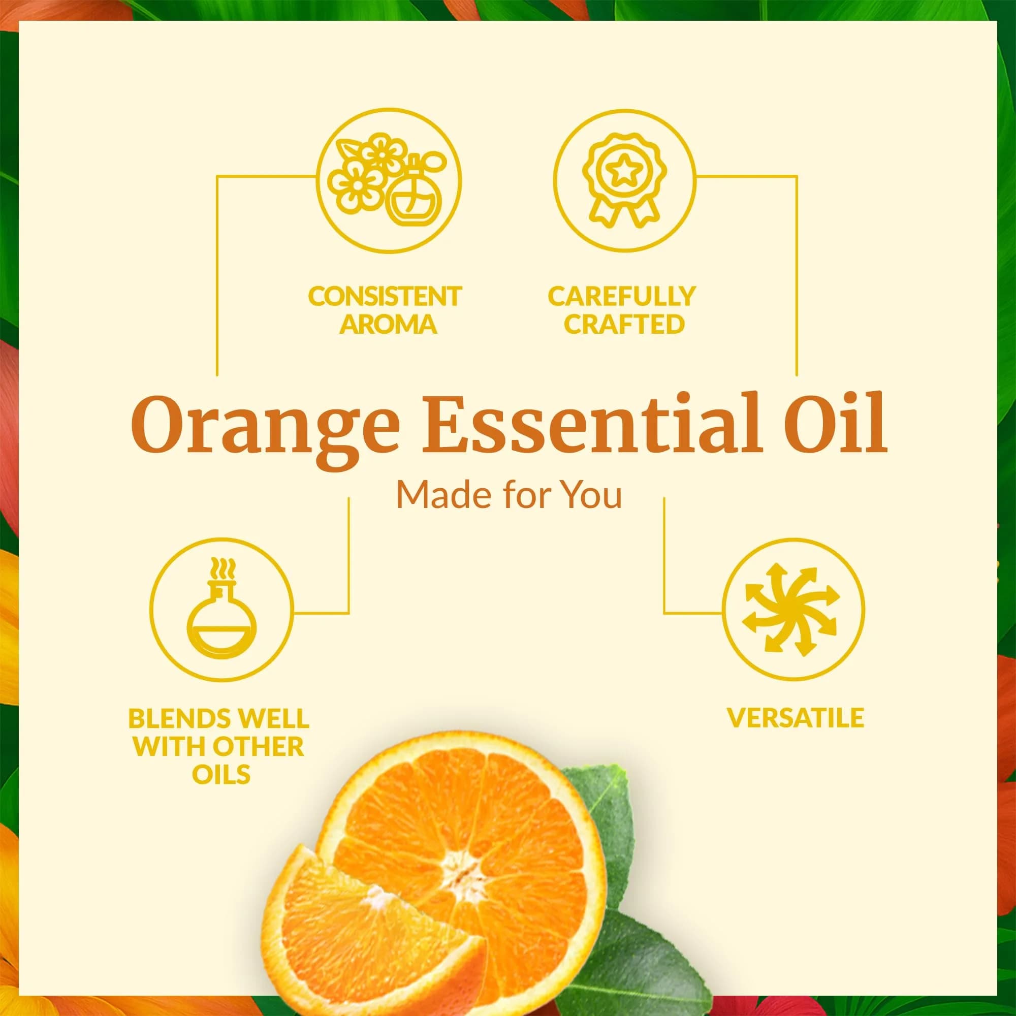 SVA ORGANICS Orange Essential Oil 118 ml (4 Fl Oz) | Pure Citrus Aroma for Diffusers & DIY - view 3