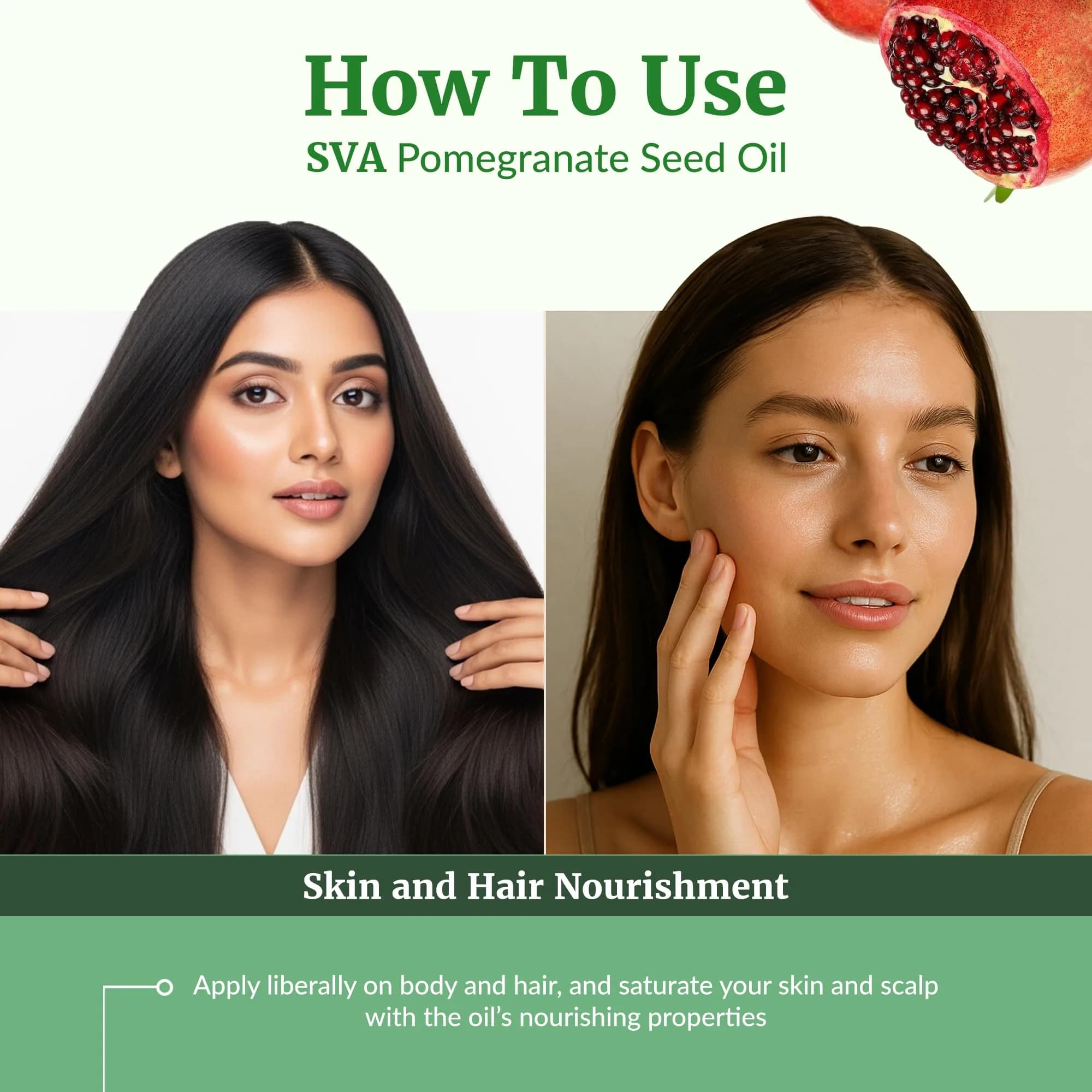 SVA Organics Pomegranate Seed Carrier Oil 118 ml (4 Fl Oz) | Cold-Pressed Organic Oil for Skin & Hair - view 5