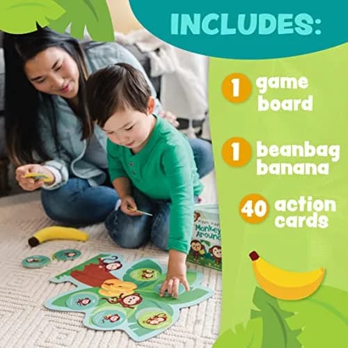 Peaceable Kingdom Monkey Around First Game for Toddlers Interactive Play with Parent Ages 2+ | Gross Motor Skill Development thumbnail 4
