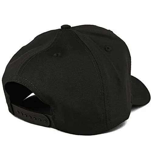 Armycrew XXL High Crown Baseball Cap Black | Adjustable Snapback for Big Heads thumbnail 3
