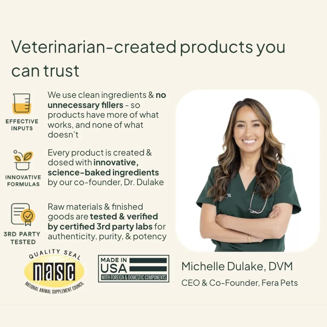 Fera Pets Organic Probiotics for Dogs & Cats with Prebiotics, 60 Scoops | USDA Organic Gut Health Powder Supplement with 12 Strains and 5 Billion CFUs - view 5
