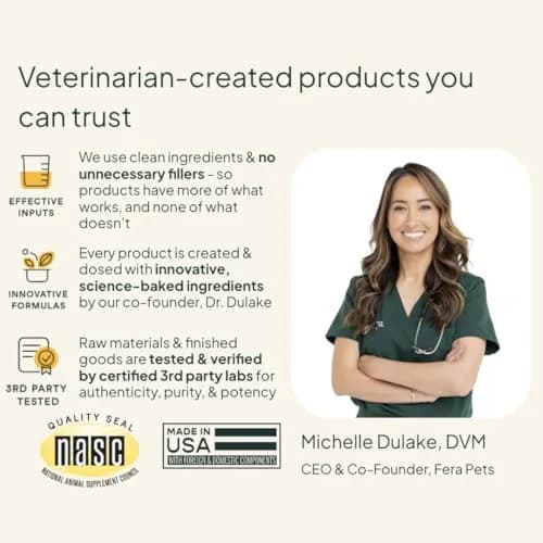 Fera Pets Organic Probiotics for Dogs & Cats with Prebiotics, 60 Scoops | USDA Organic Gut Health Powder Supplement with 12 Strains and 5 Billion CFUs thumbnail 5