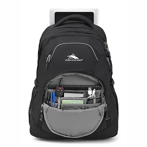 High Sierra Access 2.0 Laptop Backpack Black 45L (20.2 x 15 x 7.6 in) | Padded Laptop & Tablet Sleeves thumbnail 4