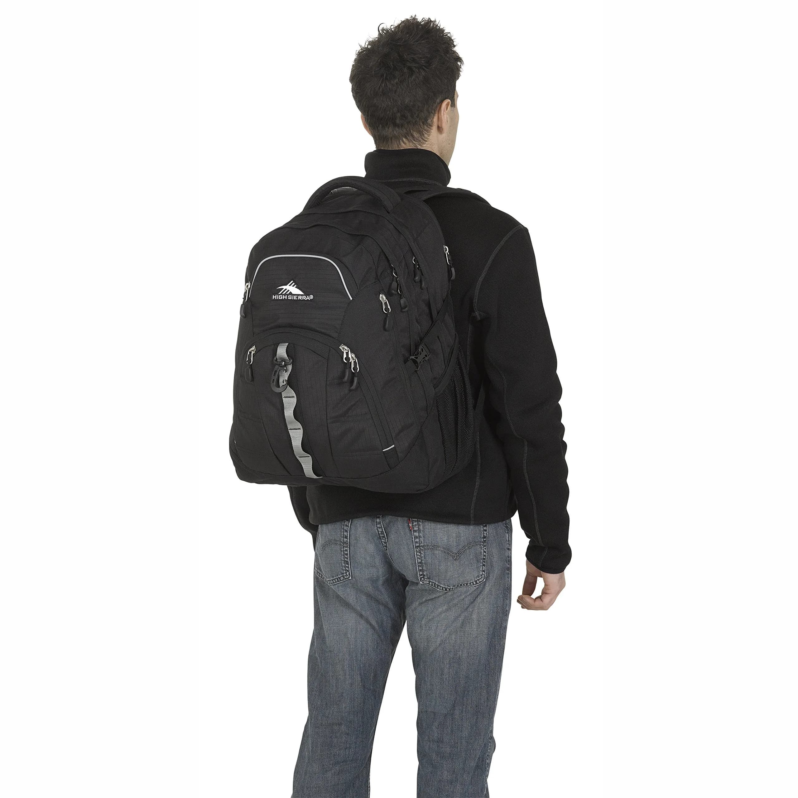 High Sierra Access 2.0 Laptop Backpack Black 45L (20.2 x 15 x 7.6 in) | Padded Laptop & Tablet Sleeves - view 5