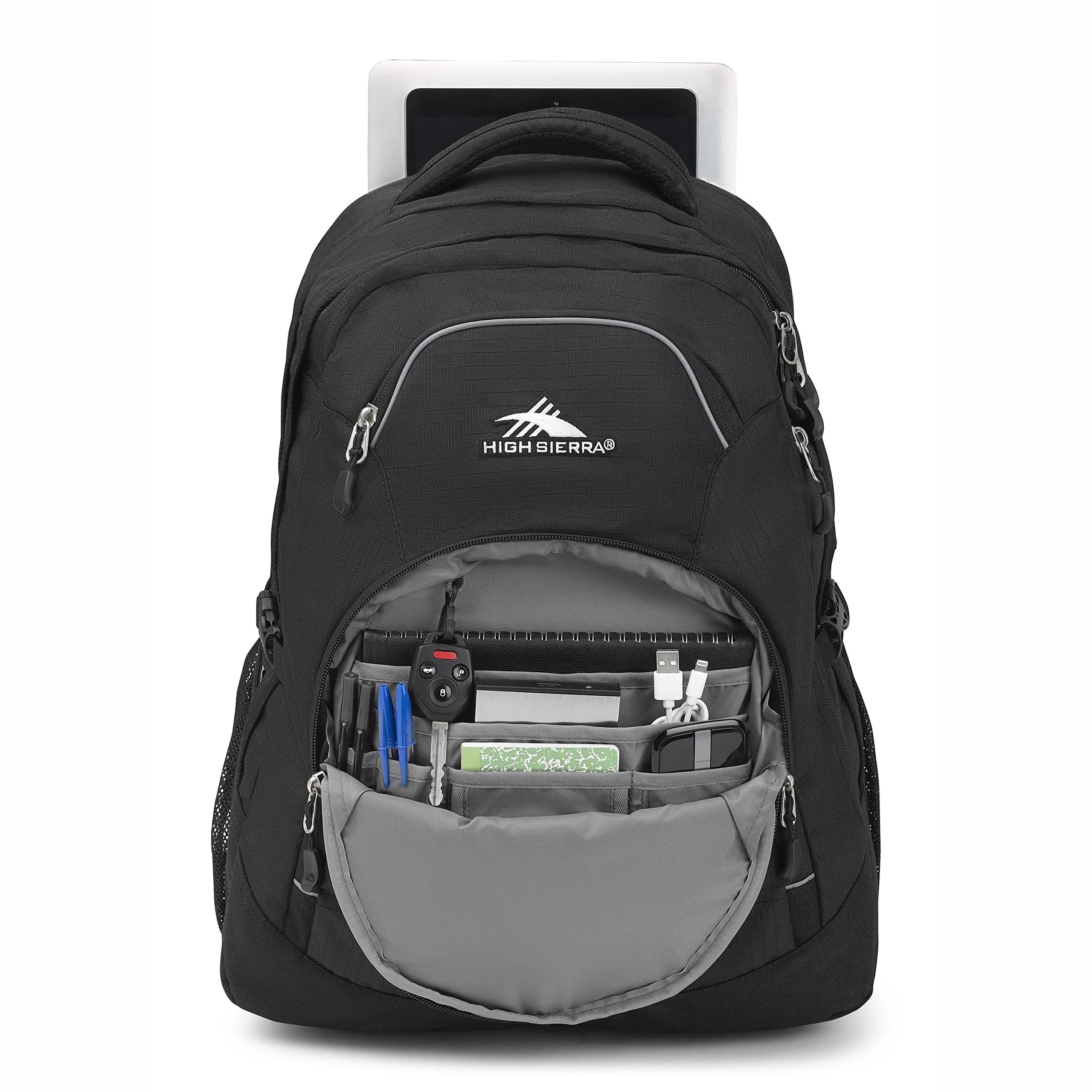 High Sierra Access 2.0 Laptop Backpack Black 45L (20.2 x 15 x 7.6 in) | Padded Laptop & Tablet Sleeves - view 4