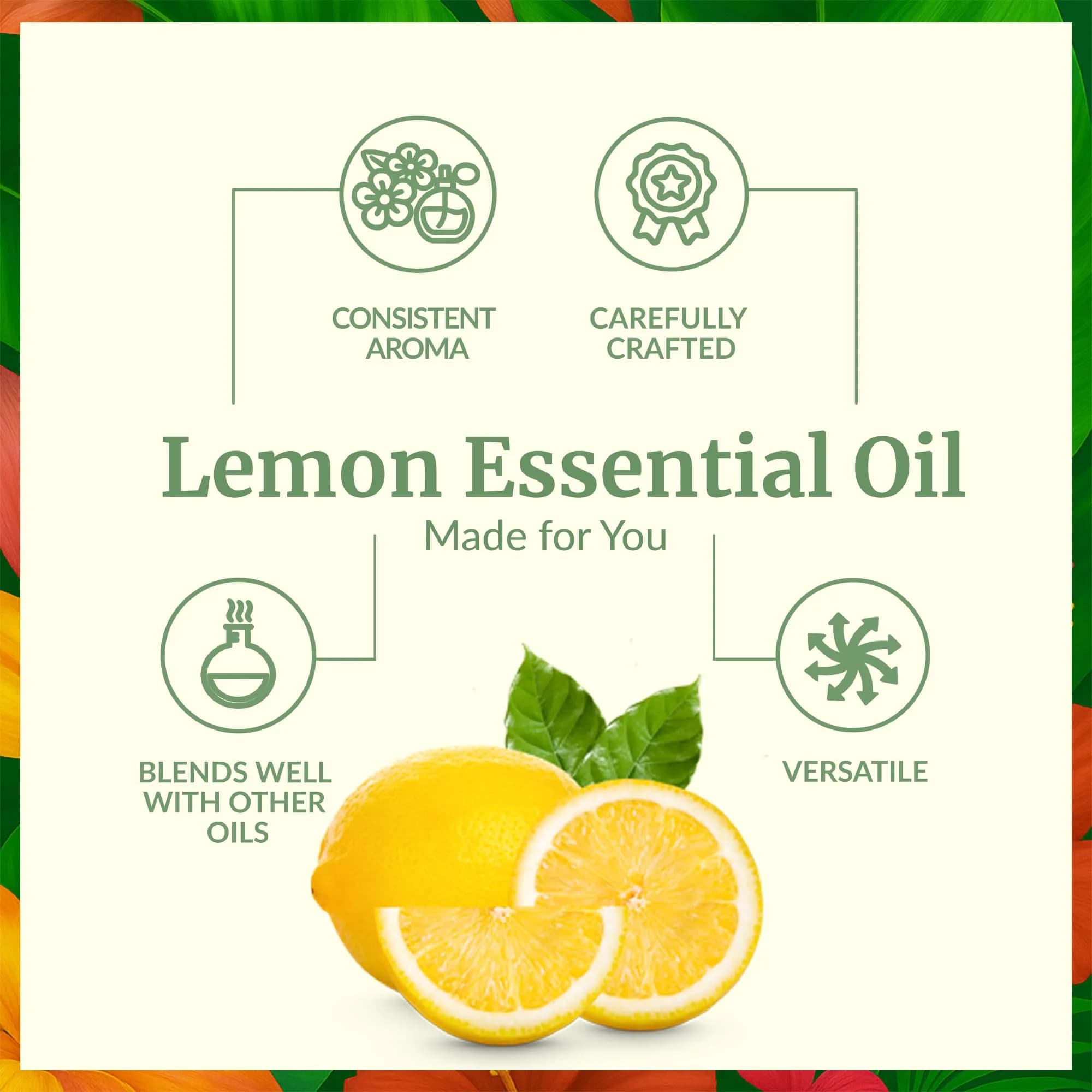 SVA ORGANICS Organic Lemon Essential Oil 4 Fl Oz (118 mL) - Pure & Natural, Steam Distilled - view 3