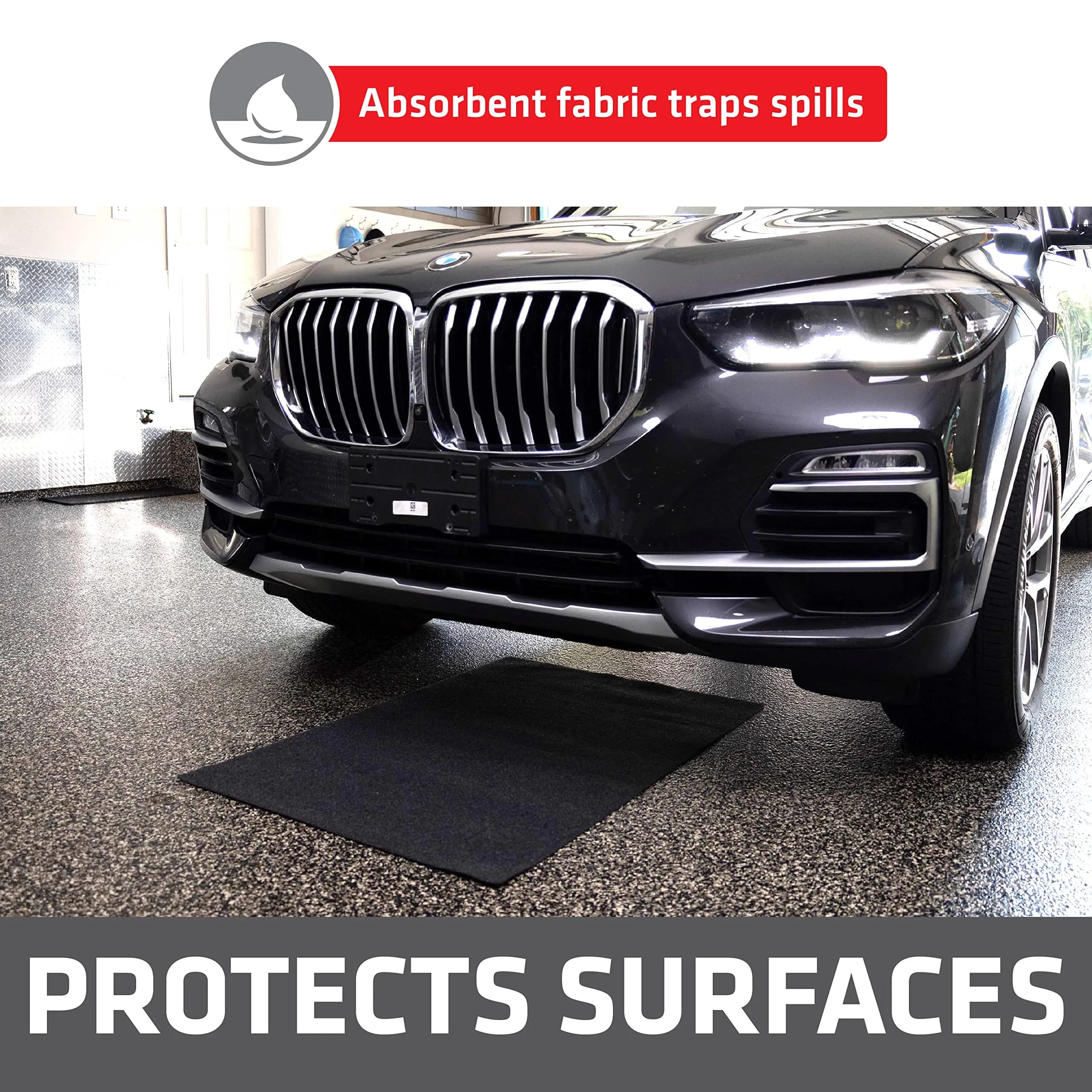 Drymate Oil Spill Mat 72.5 sq ft (29" x 36") | Premium Absorbent Garage Floor Protection - view 2