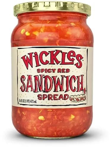 Wickles Spicy Red Sandwich Spread, 16 oz | Bold, Zesty Flavor for Sandwiches & Snacks thumbnail 1