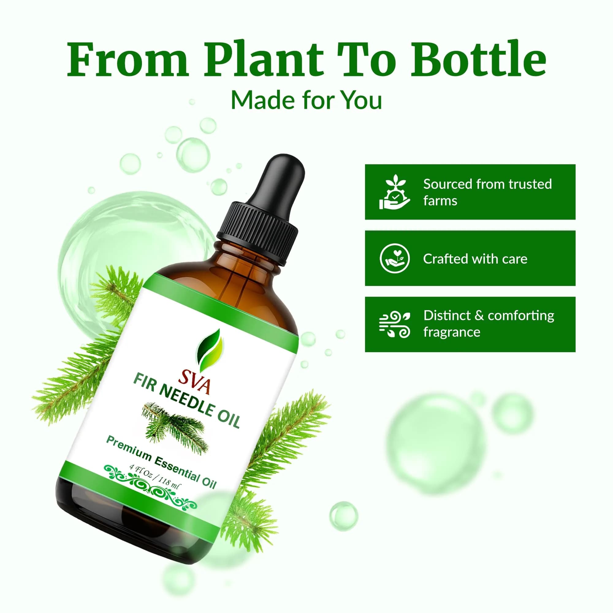 SVA ORGANICS Fir Needle Essential Oil, Pure & Natural, 4 Fl Oz (Pack of 1) - view 4