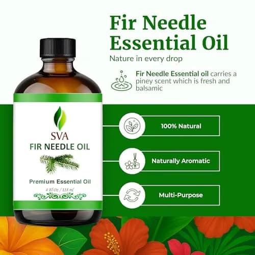 SVA ORGANICS Fir Needle Essential Oil, Pure & Natural, 4 Fl Oz (Pack of 1) thumbnail 2