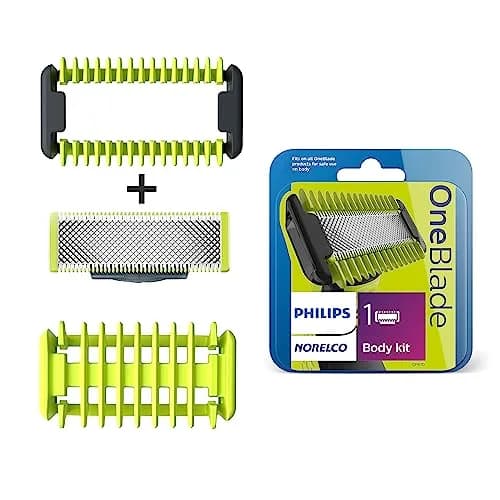 Philips Norelco Genuine OneBlade Replacement Blade Body Kit, QP610/80 | 1 Blade, 1 Skin Guard, 1 Body Comb thumbnail 1