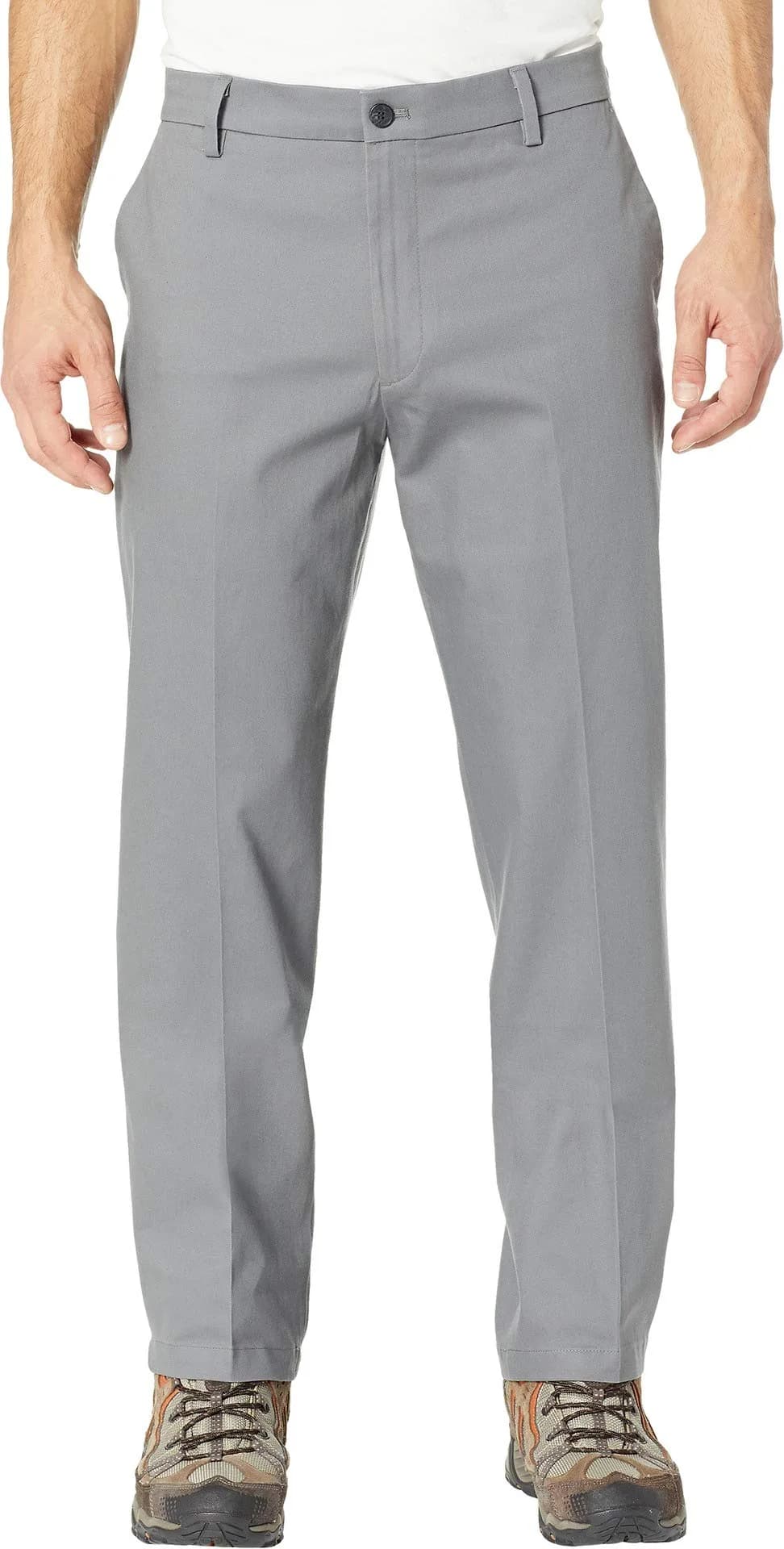 DOCKERS Men's Classic Fit Signature Khaki Lux Cotton Stretch Pants 34W x 29L | All-Day Comfort & Wrinkle-Free Performance