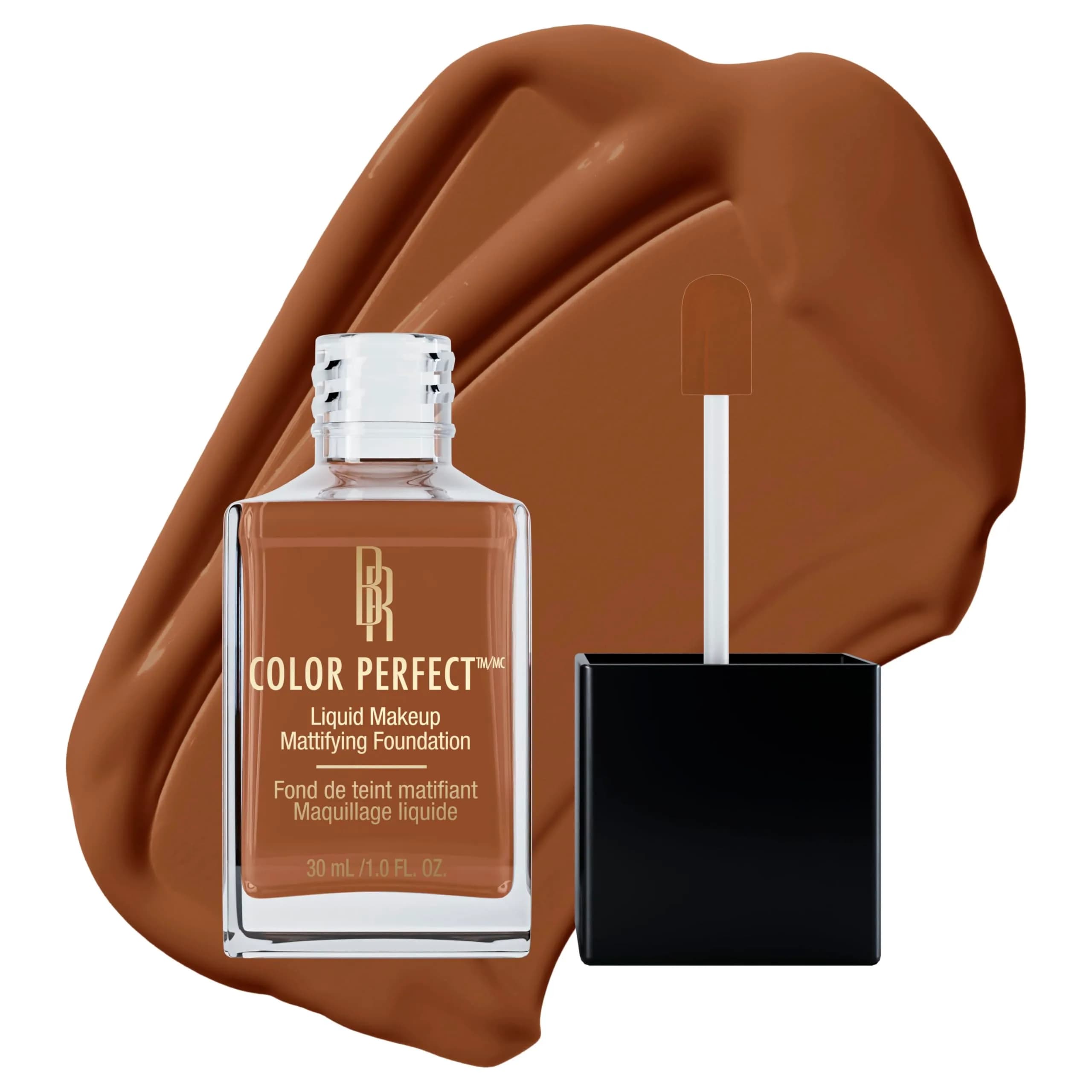 Black Radiance Color Perfect Liquid Foundation Mocha Honey 29.57ml (1 Fl Oz) | Full Coverage for Medium Skin Tones — Espresso