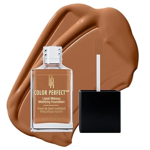 Black Radiance Color Perfect Liquid Foundation Makeup Caramel 29.57ml (1 Fl Oz) | Full Coverage for Deeper Skin Tones thumbnail 1