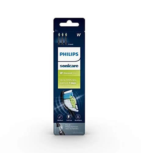Philips Sonicare W DiamondClean Brush Heads Black 3-Pack | Clinically Tested Whitening & Plaque Removal thumbnail 3